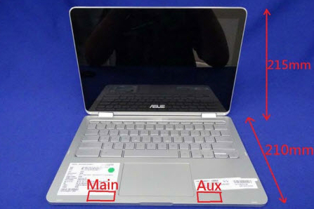 asus premium chromebook c302ca front facing