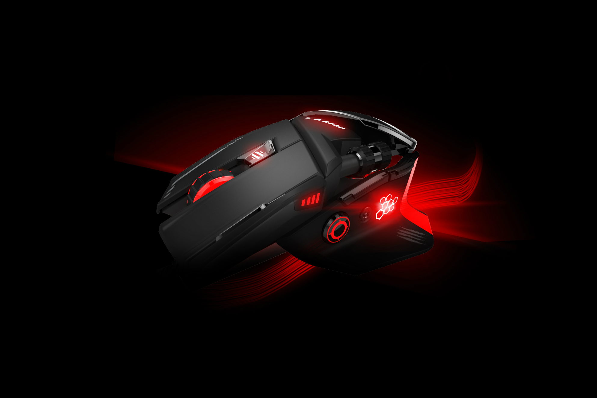 mad catz updated rat gaming mice rat6 hero black