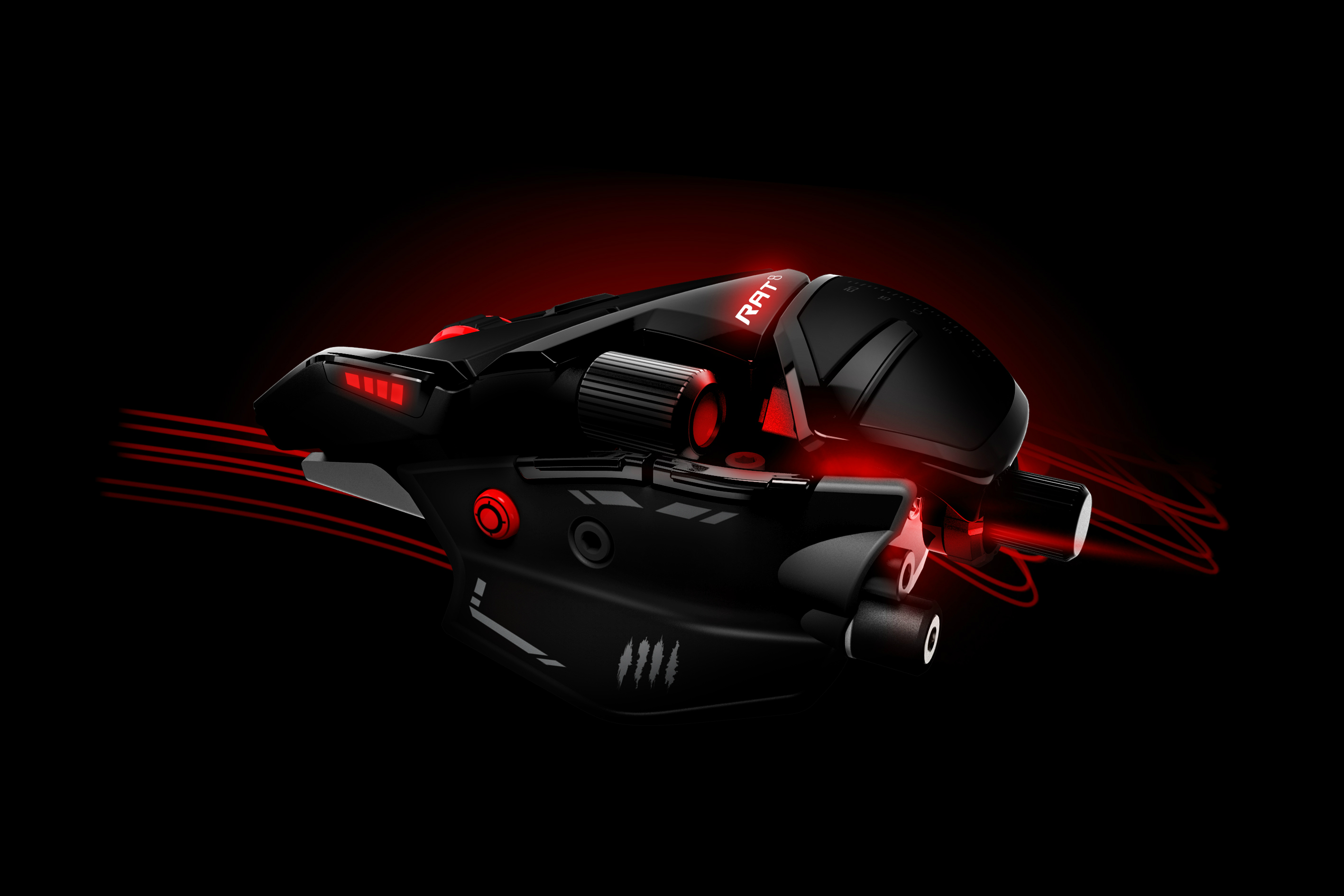 mad catz updated rat gaming mice rat8 hero black