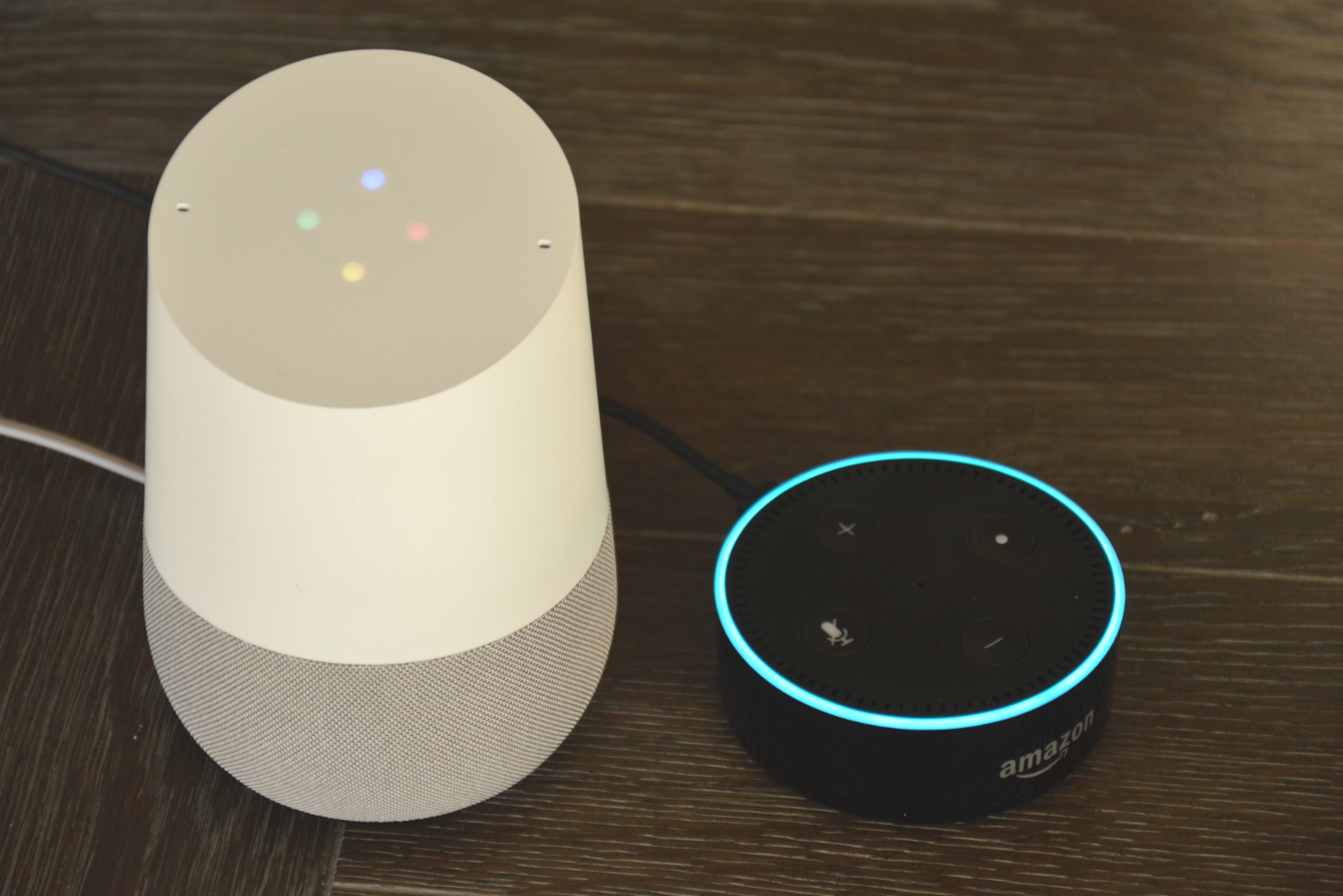 amazons alexa and google home answer the same questions amazon dot