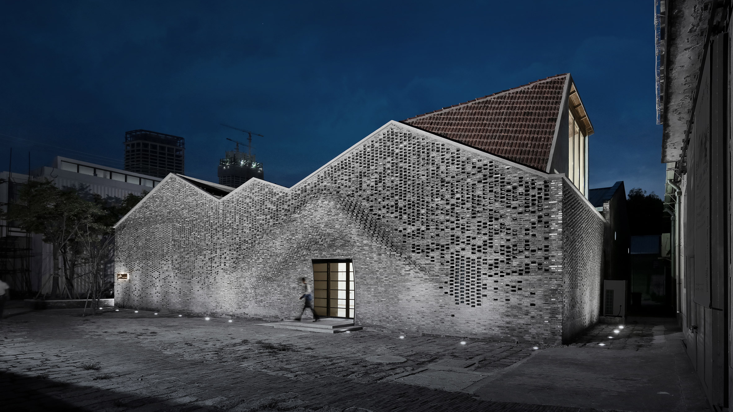 robot shanghai art gallery robotic brick fabrication archi union fab architecture robotics china dezeen hero