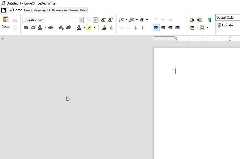 libreoffice version 53 adopting office like ribbon