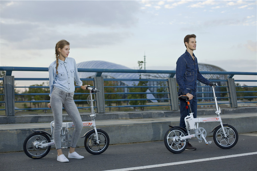 airwheel folding electric bicycle r5 1