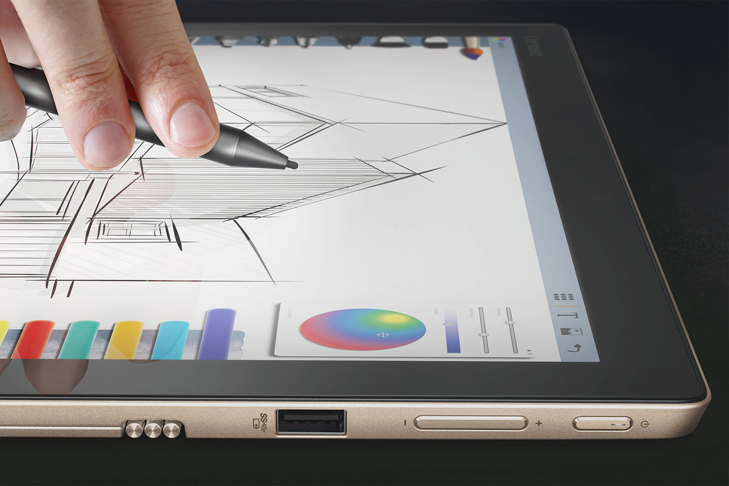 Lenovo Miix 720 with Lenovo Active Pen 2