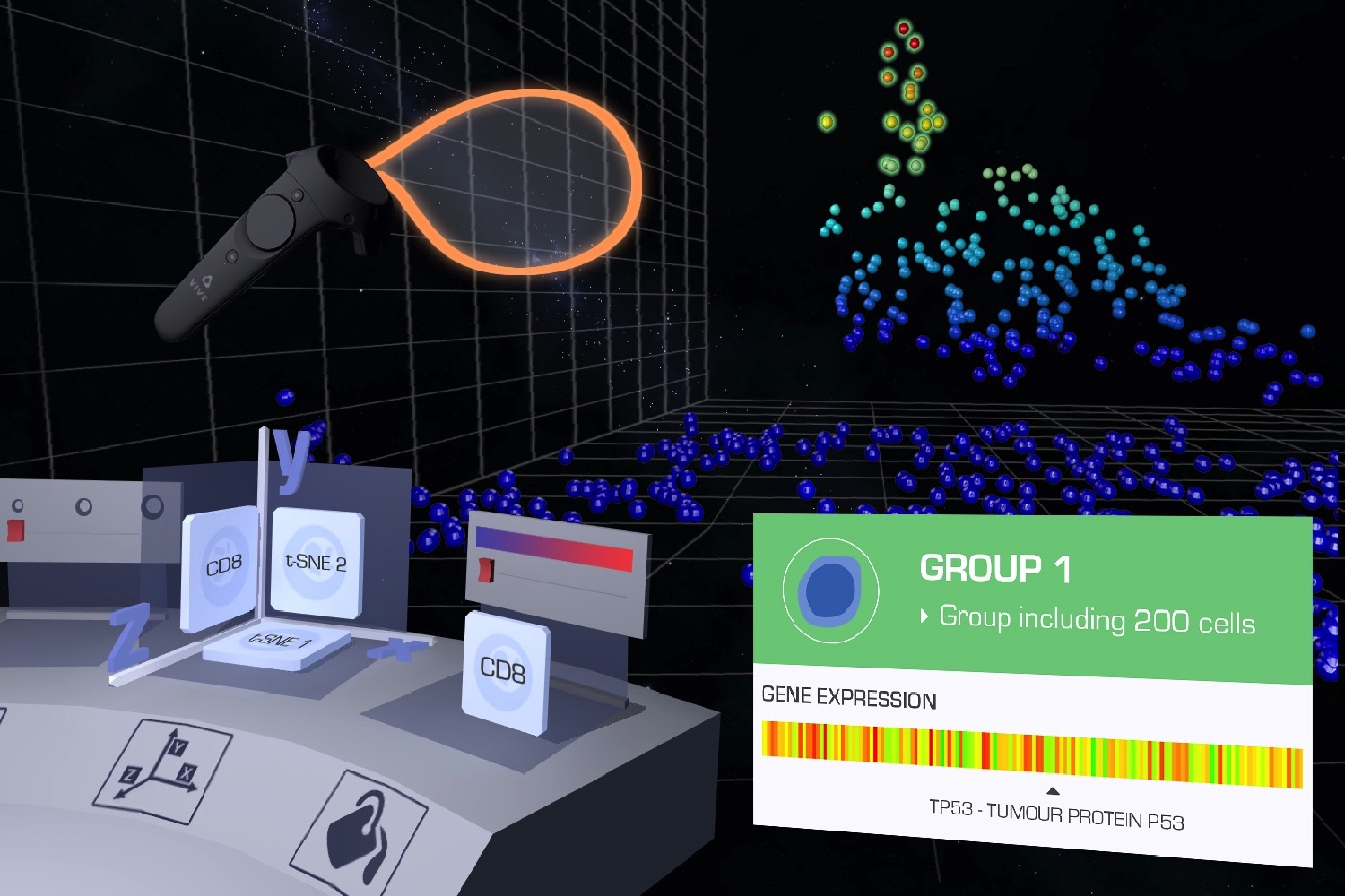 cancer virtual reality project 8 plotter screen