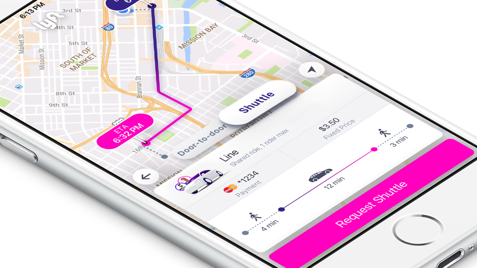 lyft shuttle bus service commuters