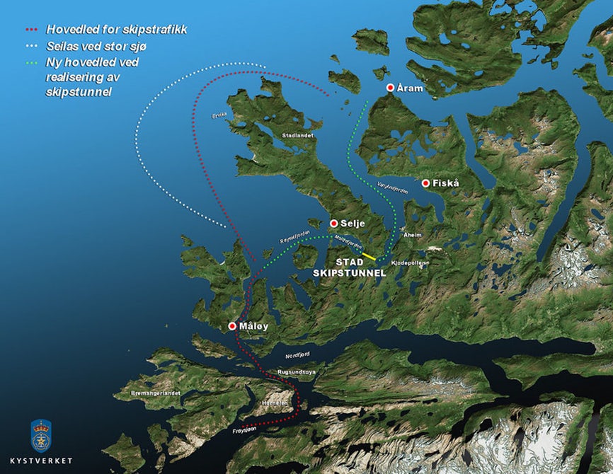 norway stad ship tunnel peninsula