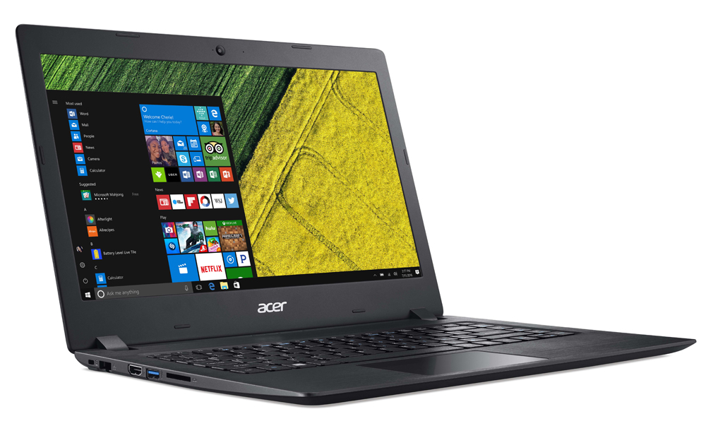 acer introduces new pcs at next event aspire 1 right facing