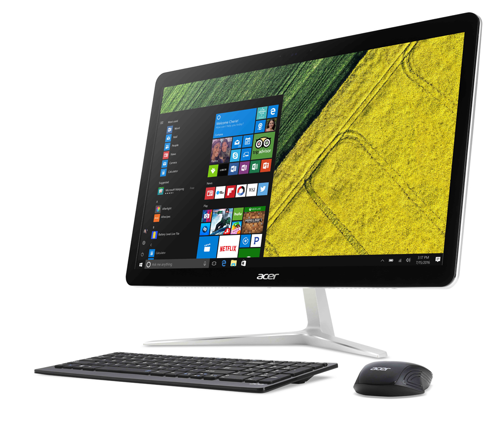 acer introduces new pcs at next event aspire u 27 left facing