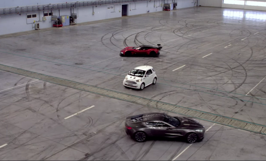 aston martin joyride video circling a cygnet