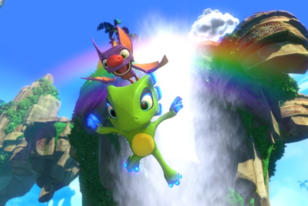 yooka laylee review waterfall