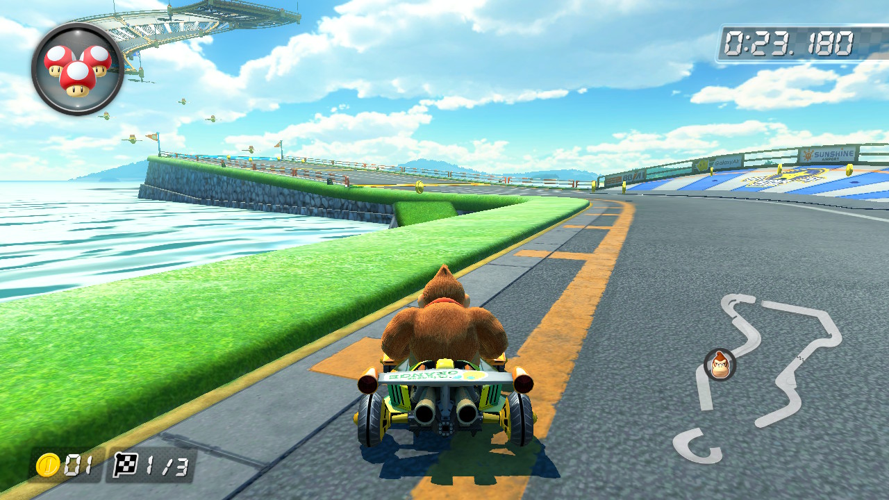 mario kart 8 shortcuts sunshine airport 1