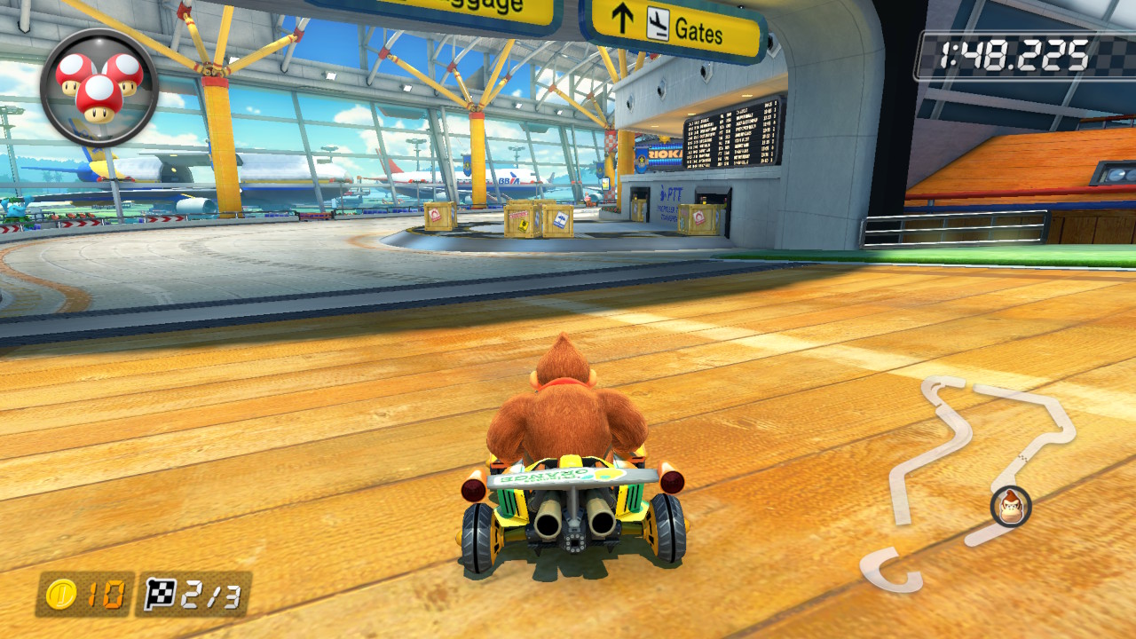 mario kart 8 shortcuts sunshine airport 2