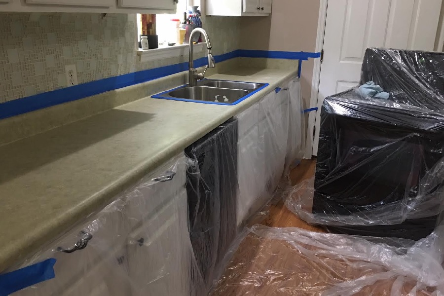 Countertop set up