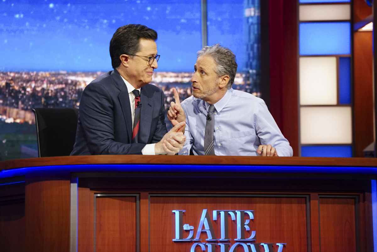 late show stephen colbert daily reunion john stewart