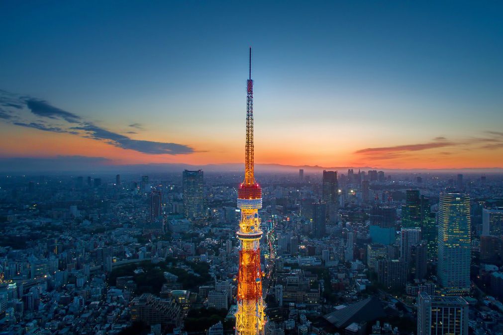 japan hospital robots tokyo sunset