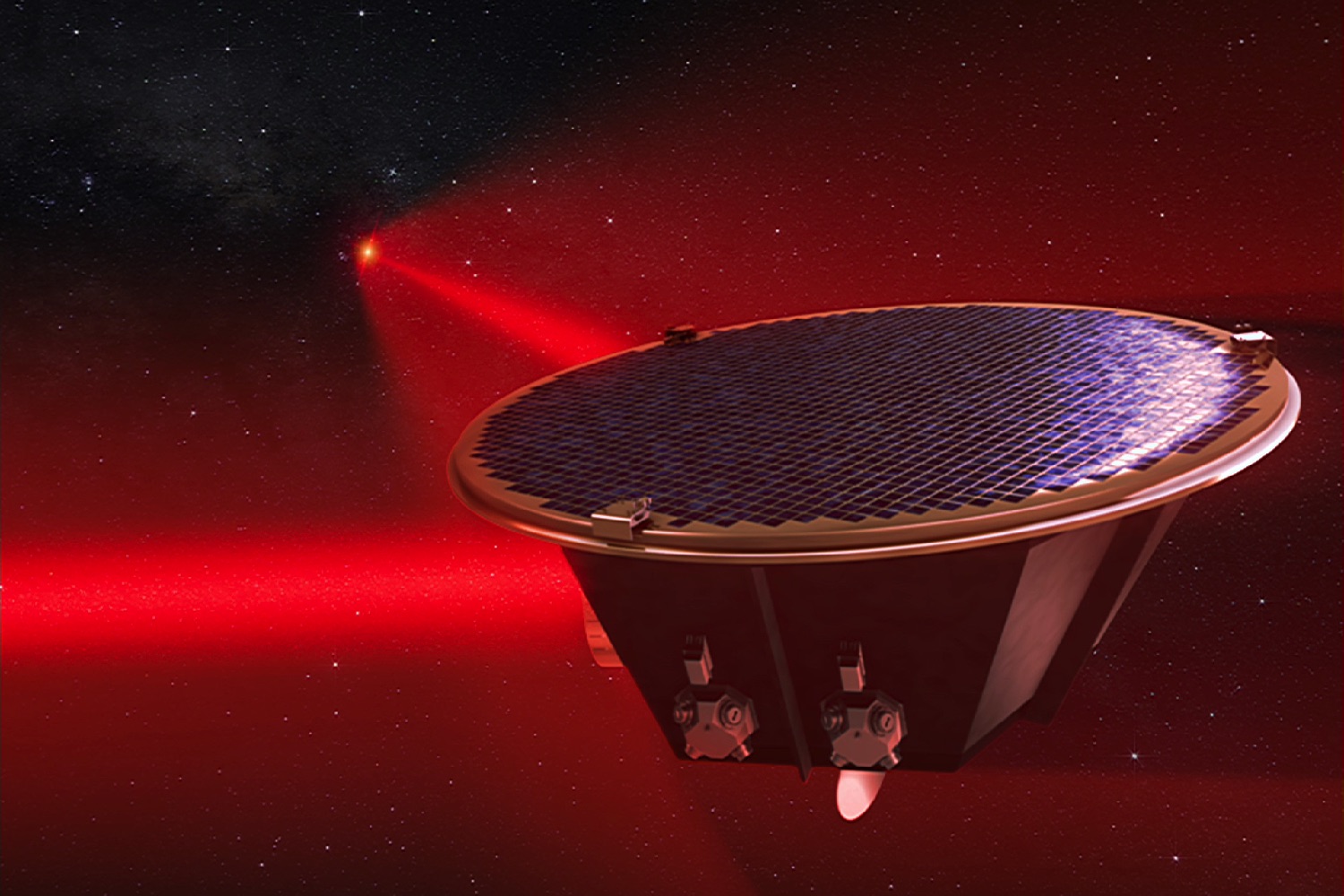 esa lisa mission 2034 mother spacecraft connected by lasers