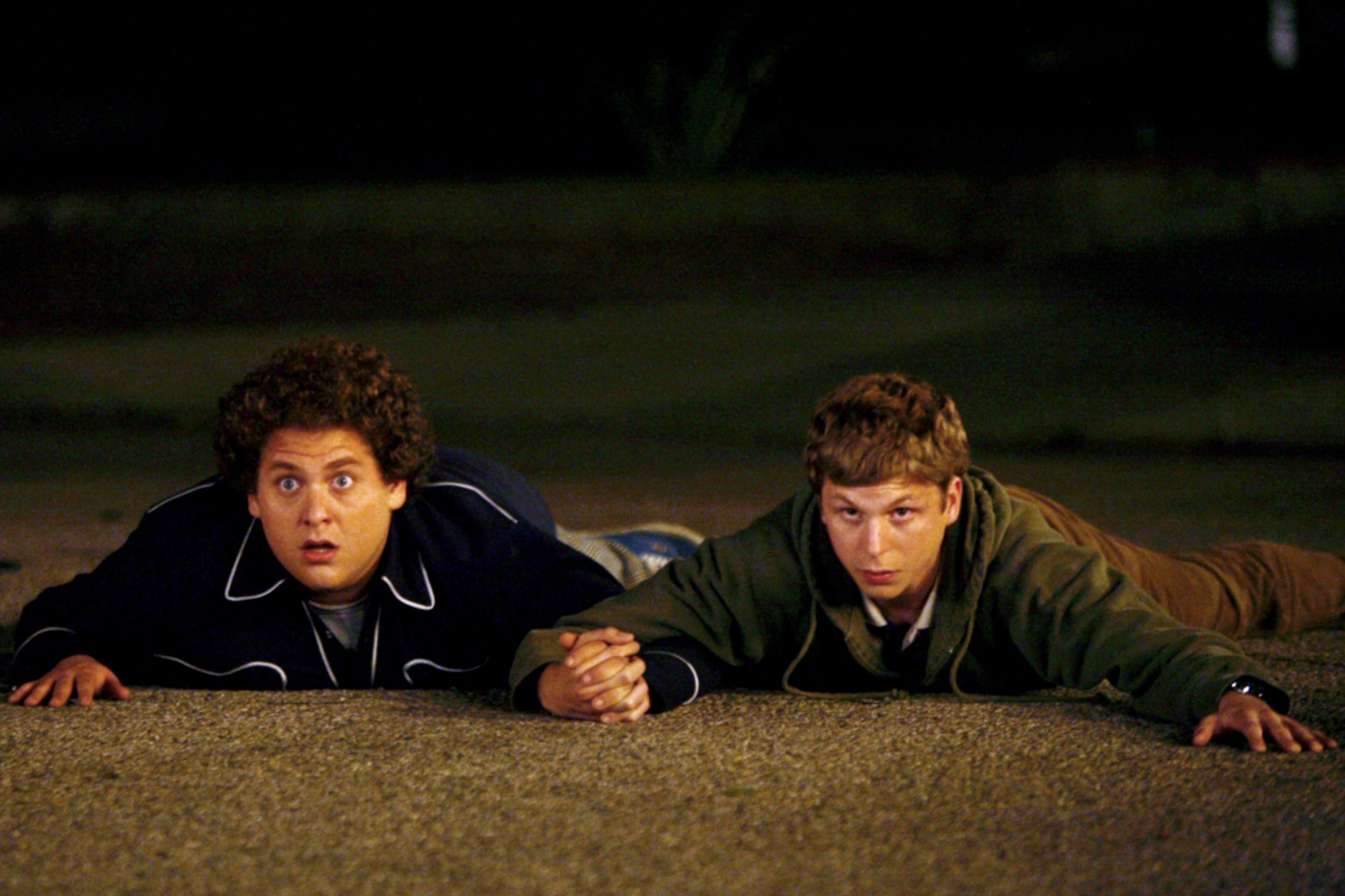 Jonah Hill and Michael Cera in Superbad.