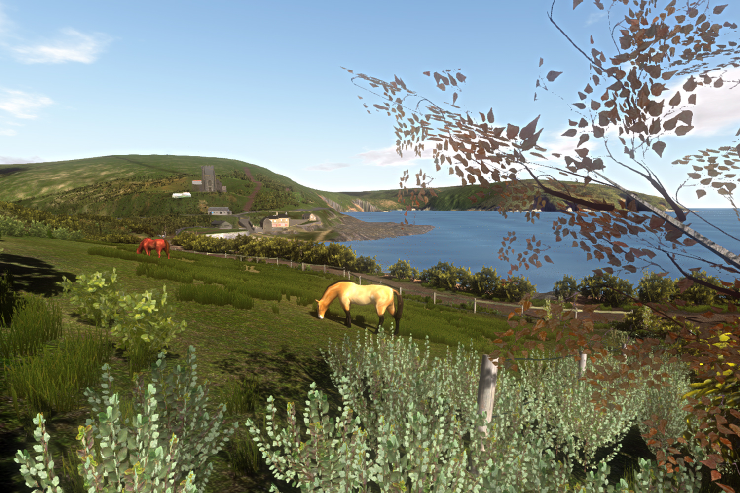 vr dentist office wembury beach paddock and chutch view