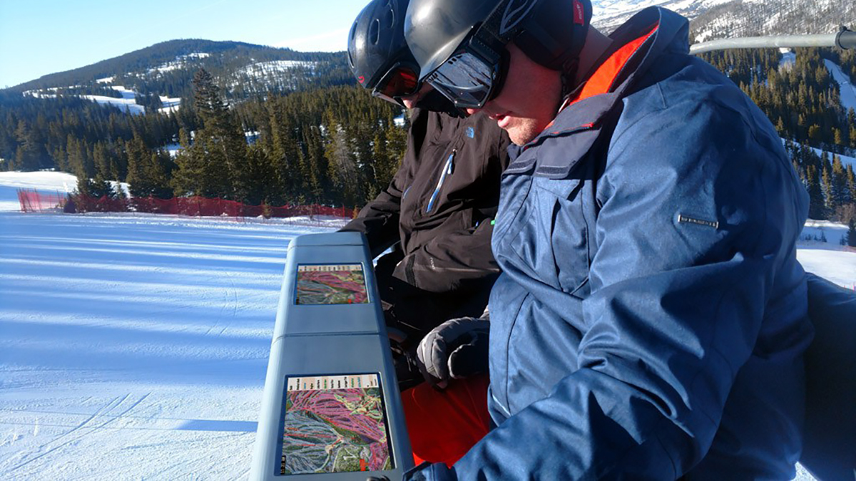 screens on chairlifts alpinemediadigitalscreenchairlift