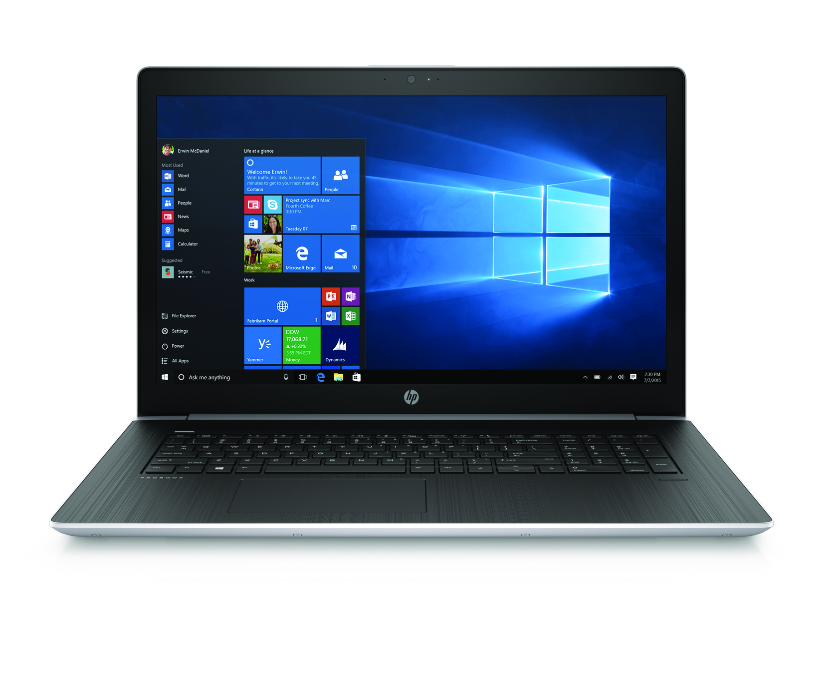 hp probook 400 g5 news 470 frontopen natural silver win10