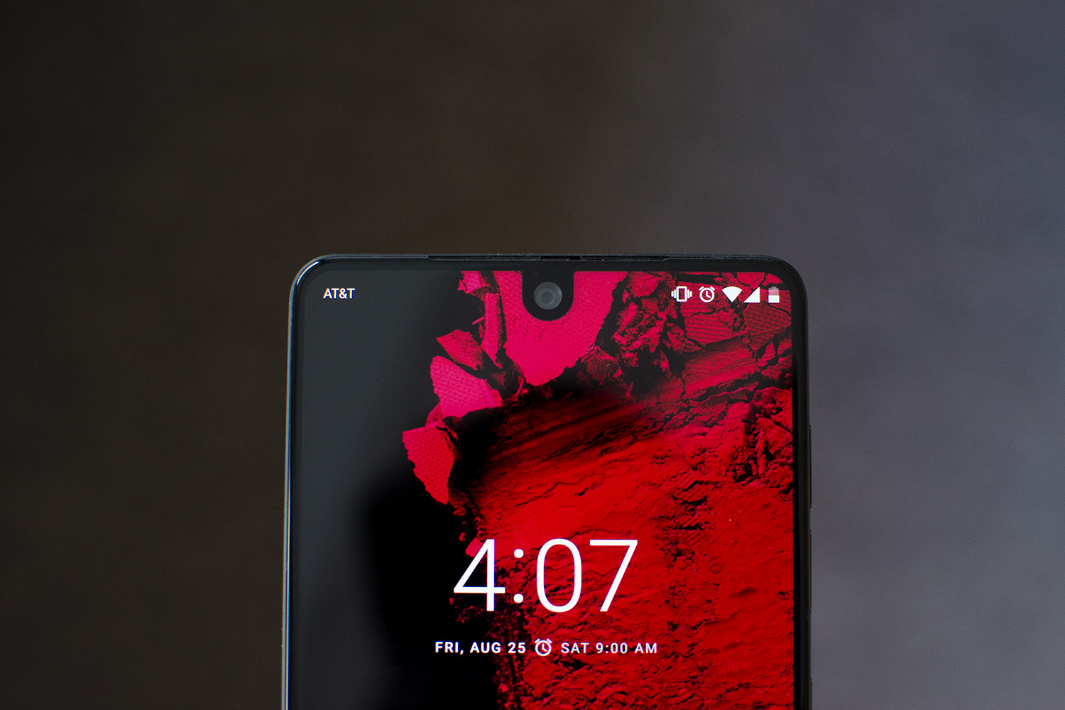 Essential phone review top half