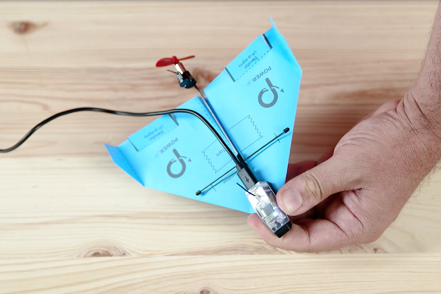 powerup airplane dart kickstarter charging