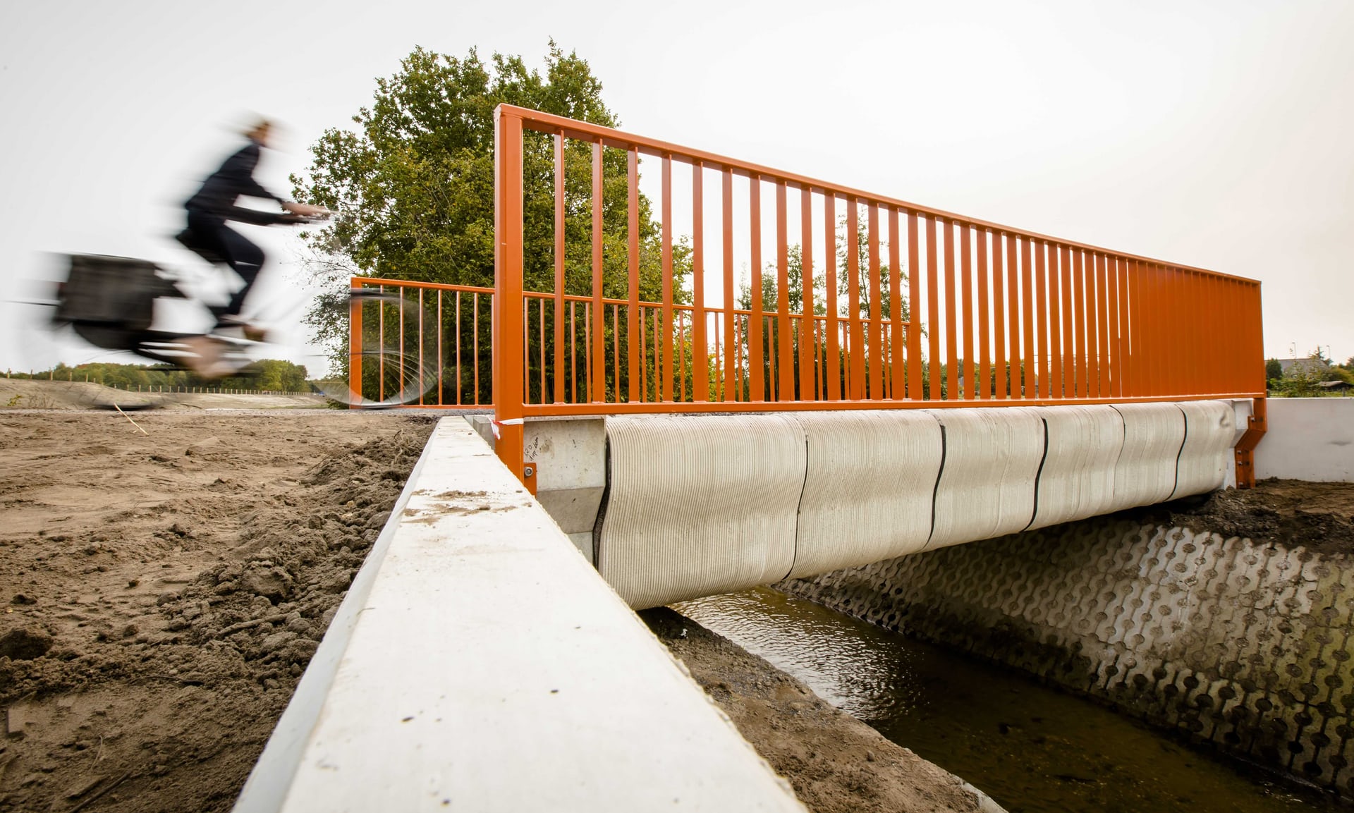 3D printed concrete bridge