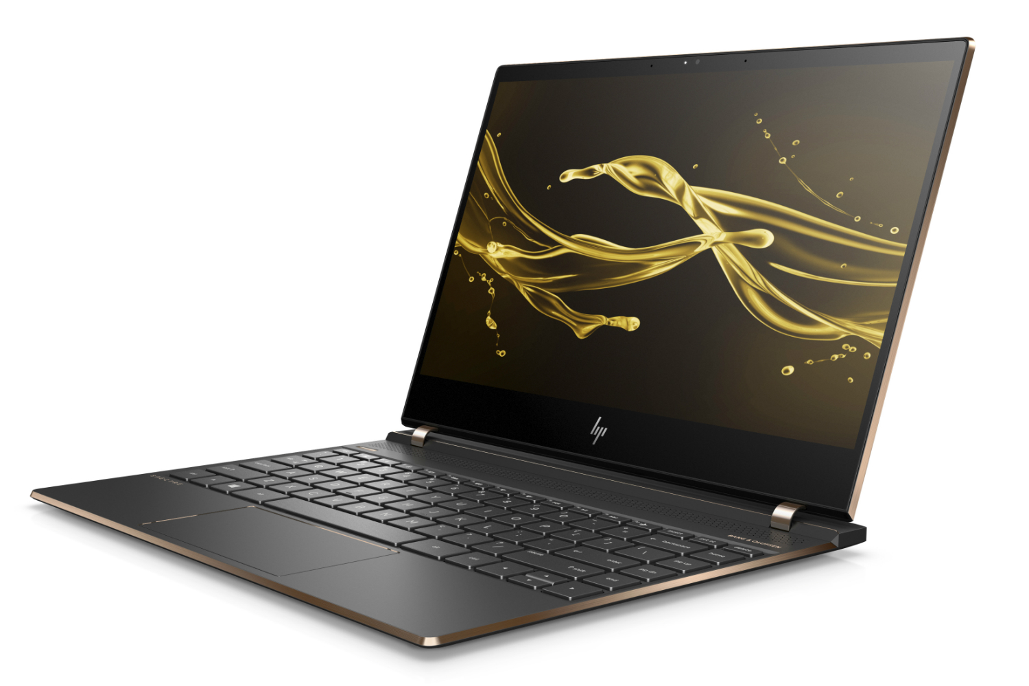 hp spectre line refresh quad core processors 13 laptop front left dark ash silver