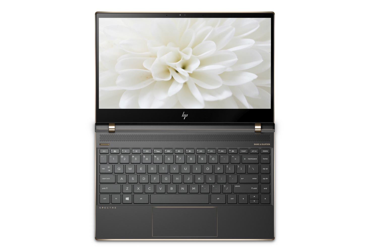 hp spectre line refresh quad core processors 13 laptop top down dark ash silver