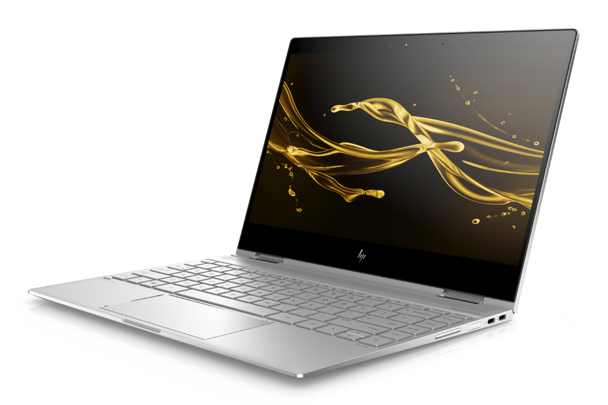 hp spectre line refresh quad core processors x360 13 natural silver front left