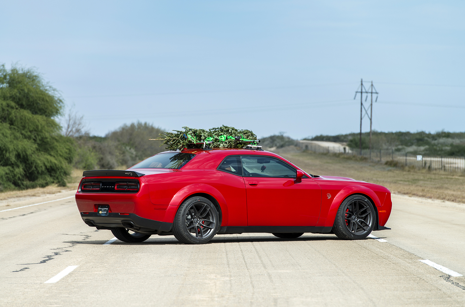 hennessey and dodge takes record for worlds fastest christmas tree 174mph 10