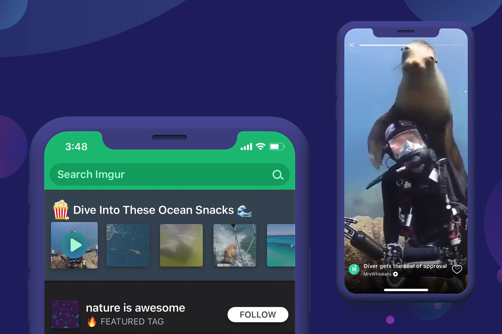 imgur snacks news feed desktop design 2