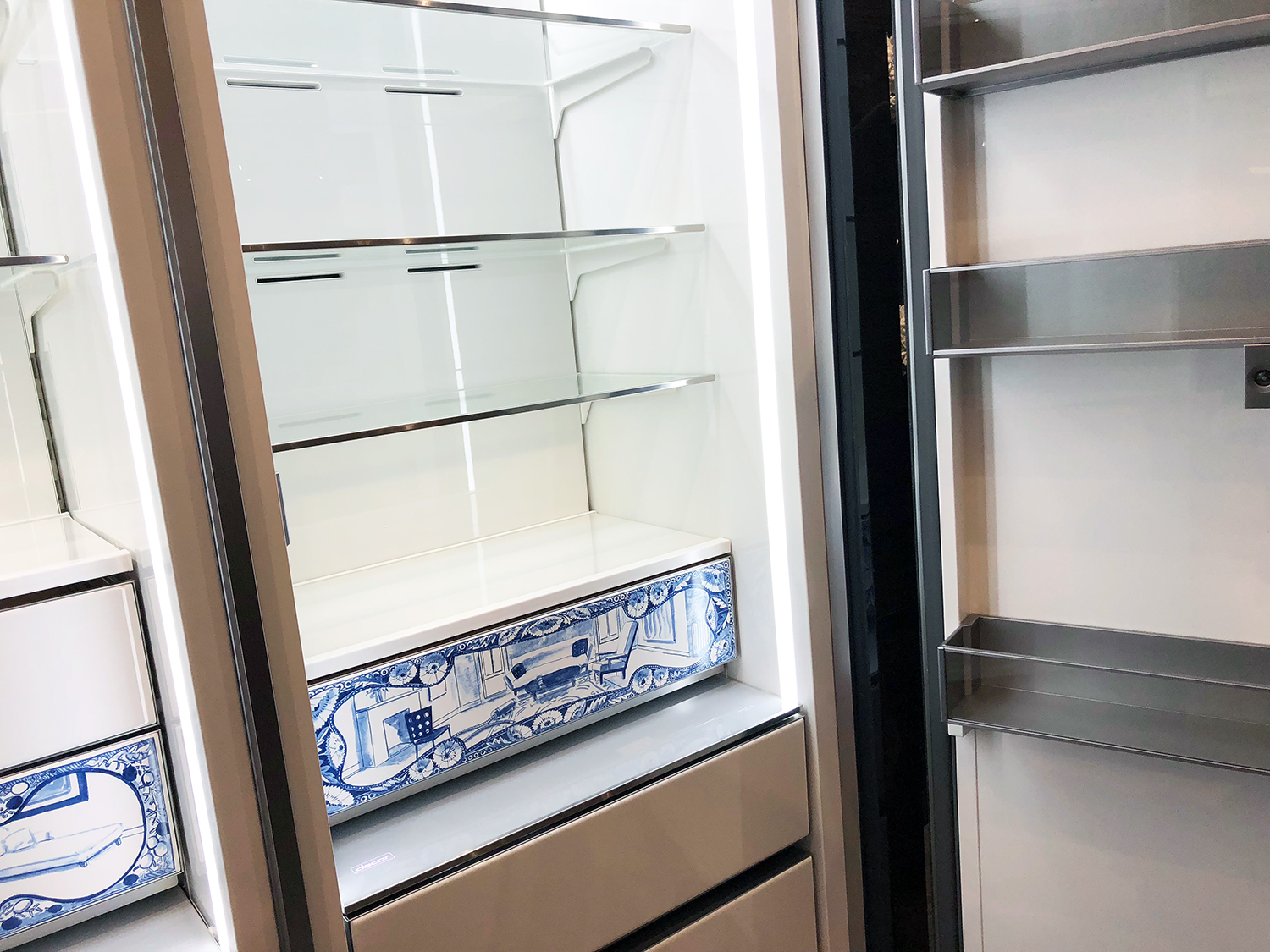 dacor porcelain fridge project blanc