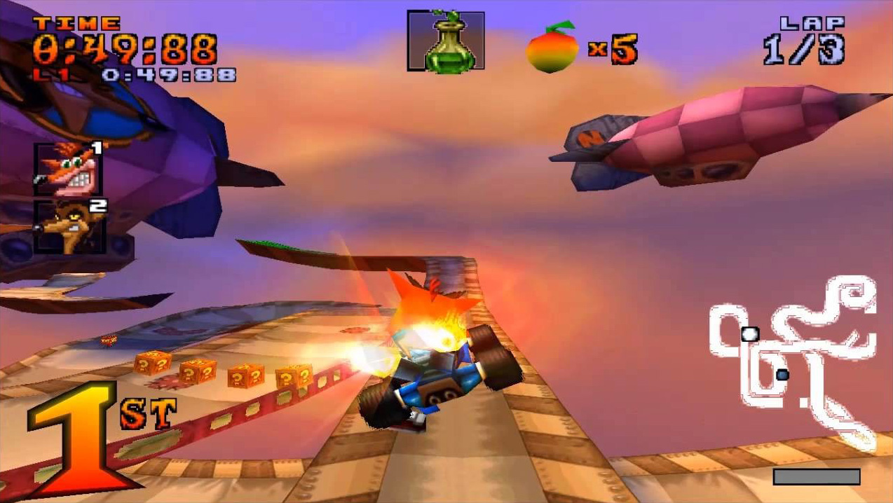 best ps1 games crash team racing