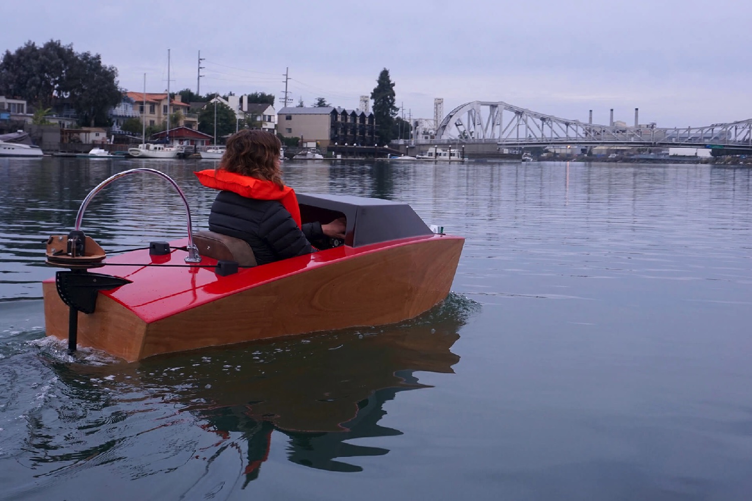 electric mini boat kit tulberg laser cut first launch erika bridge rapid whale