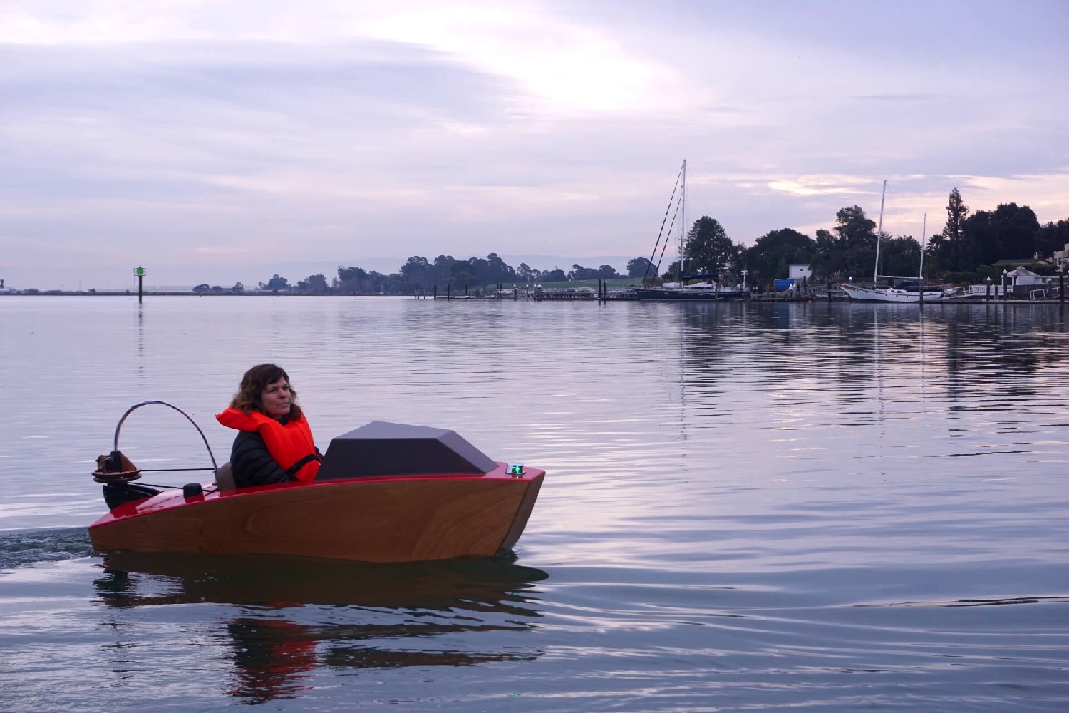 electric mini boat kit tulberg laser cut first launch erika turning rapid whale