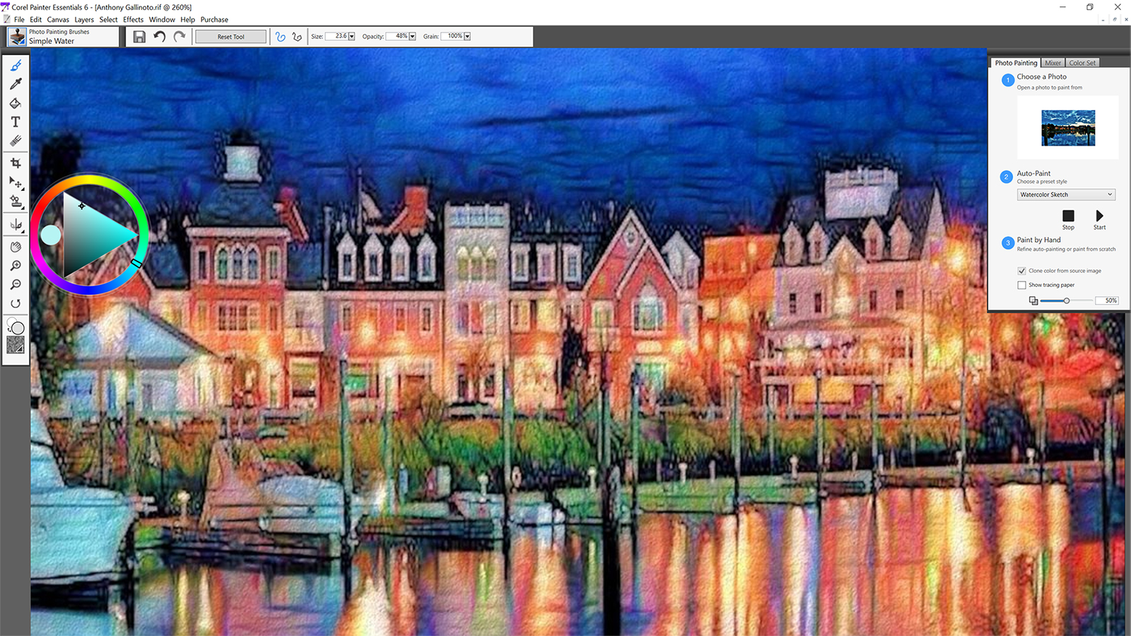 corel painter essentials 6 launches 2 smart photo painting