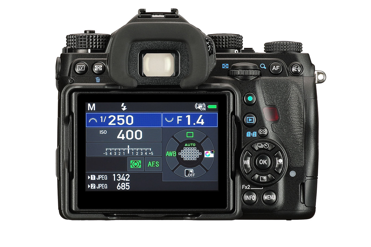 Pentax K1 Mark II back