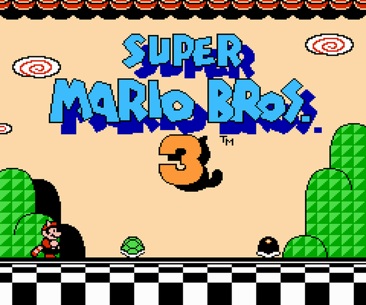 super mario bros title card