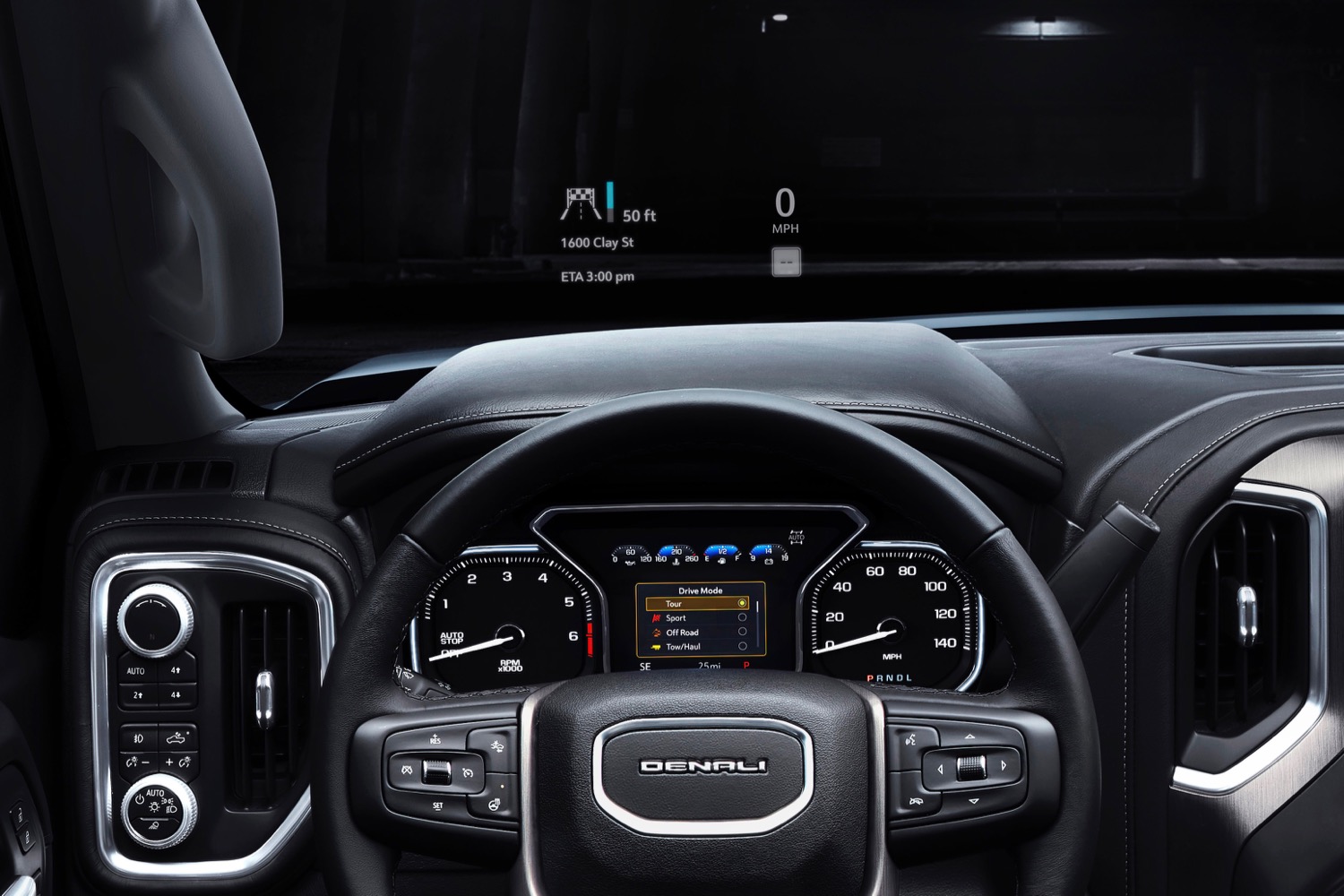 2019 GMC Sierra Denali Head-up display