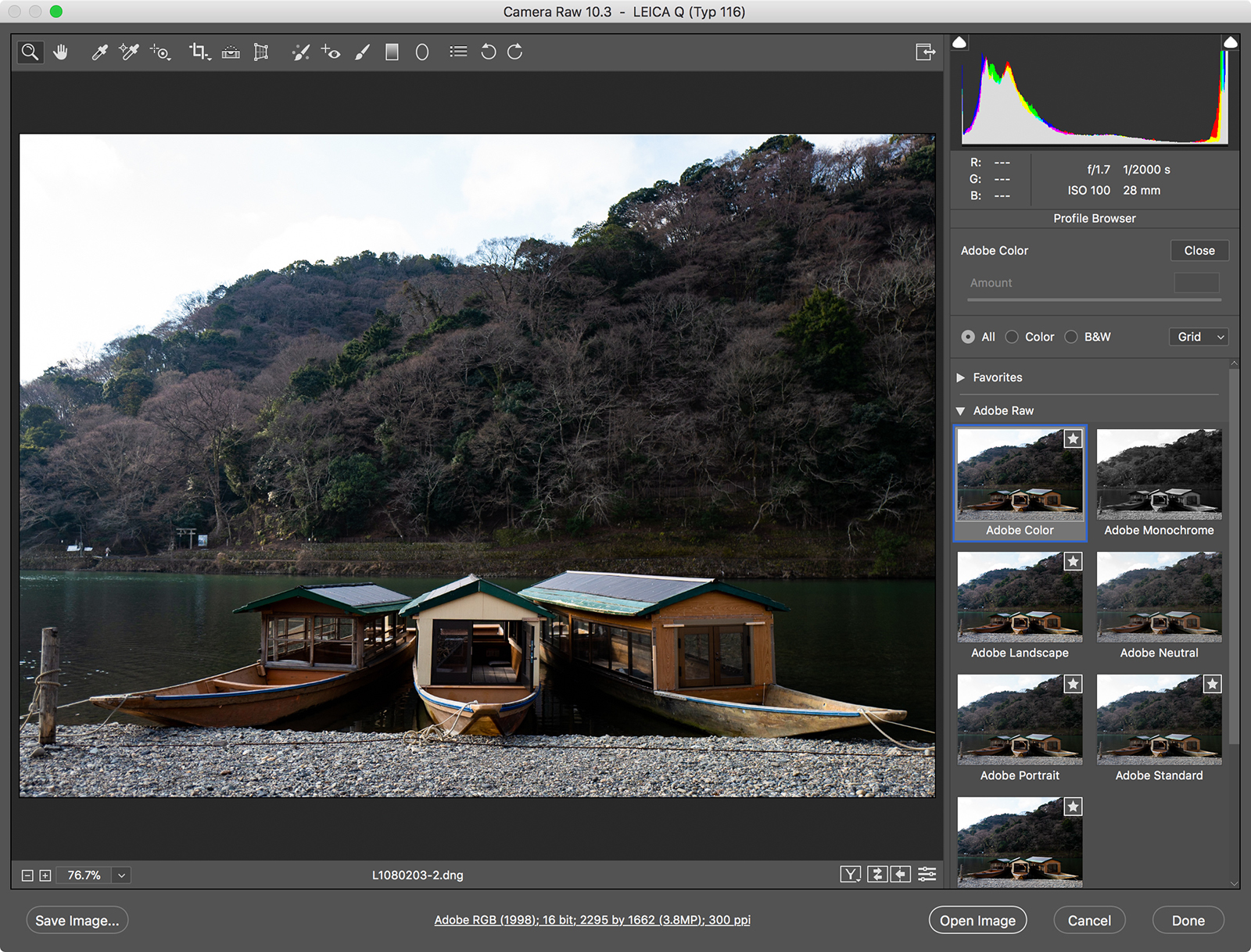 adobe lightroom acr camera profile overhaul