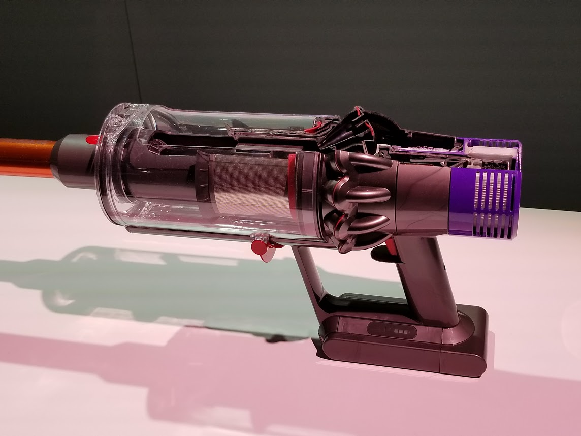 dyson v10 cordless vacuum close up