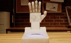 robot handbot rock paper scissors