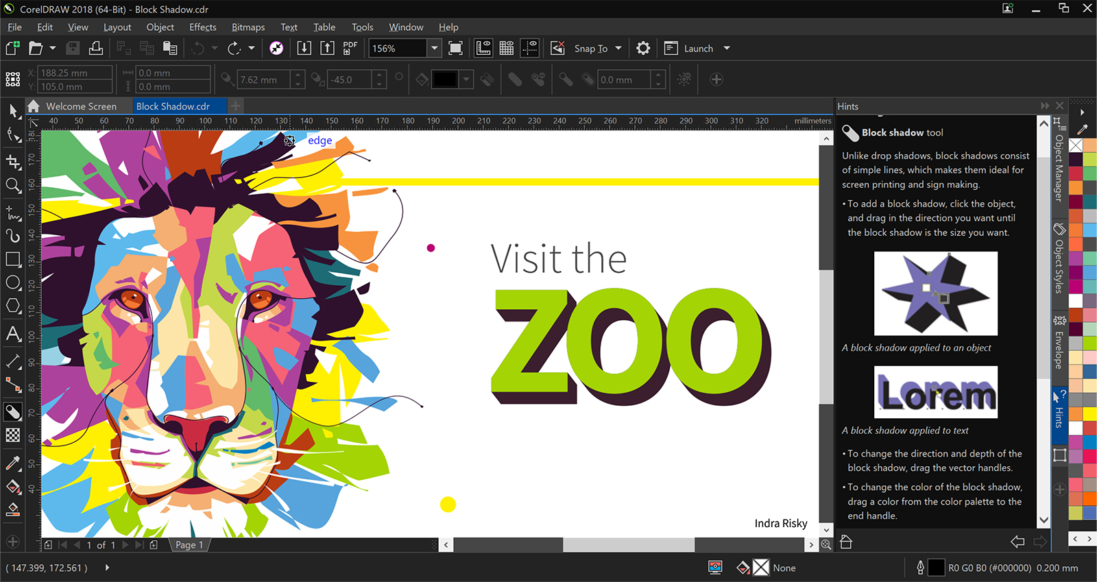 coreldraw graphics suite 2018 launches  block shadow copy