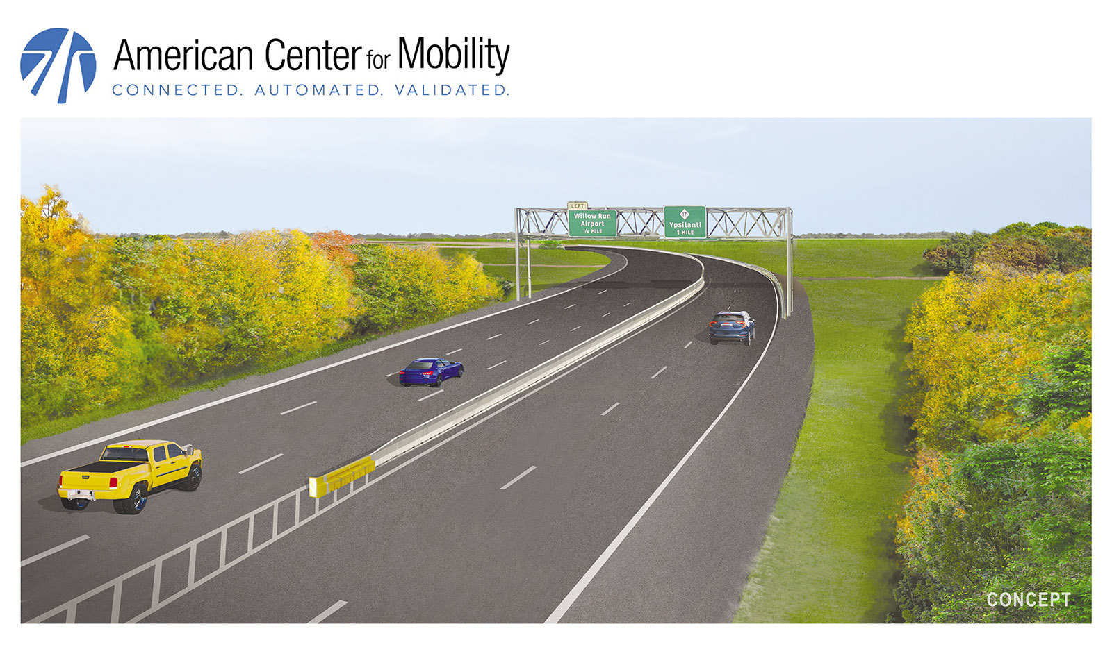 worlds first highway test facility for autonomous vehicle opens in michigan 170517 acm renderings indd