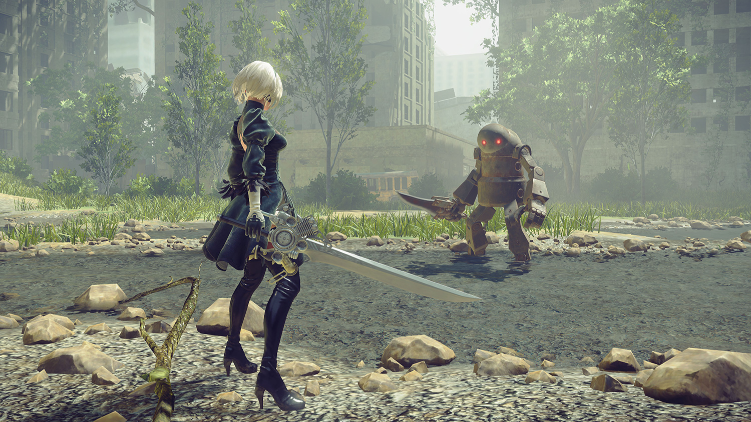 nier automata robot fight