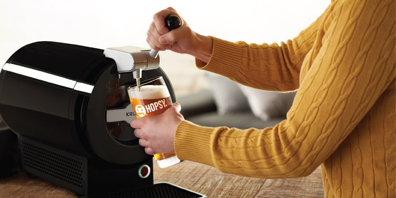 krups sub home beer dispenser pour