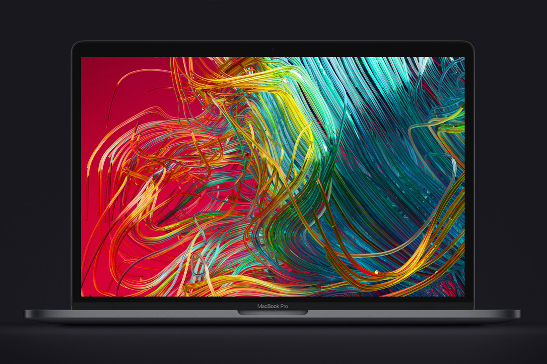 new macbook pro 8th generation cpu colorful wallpaper