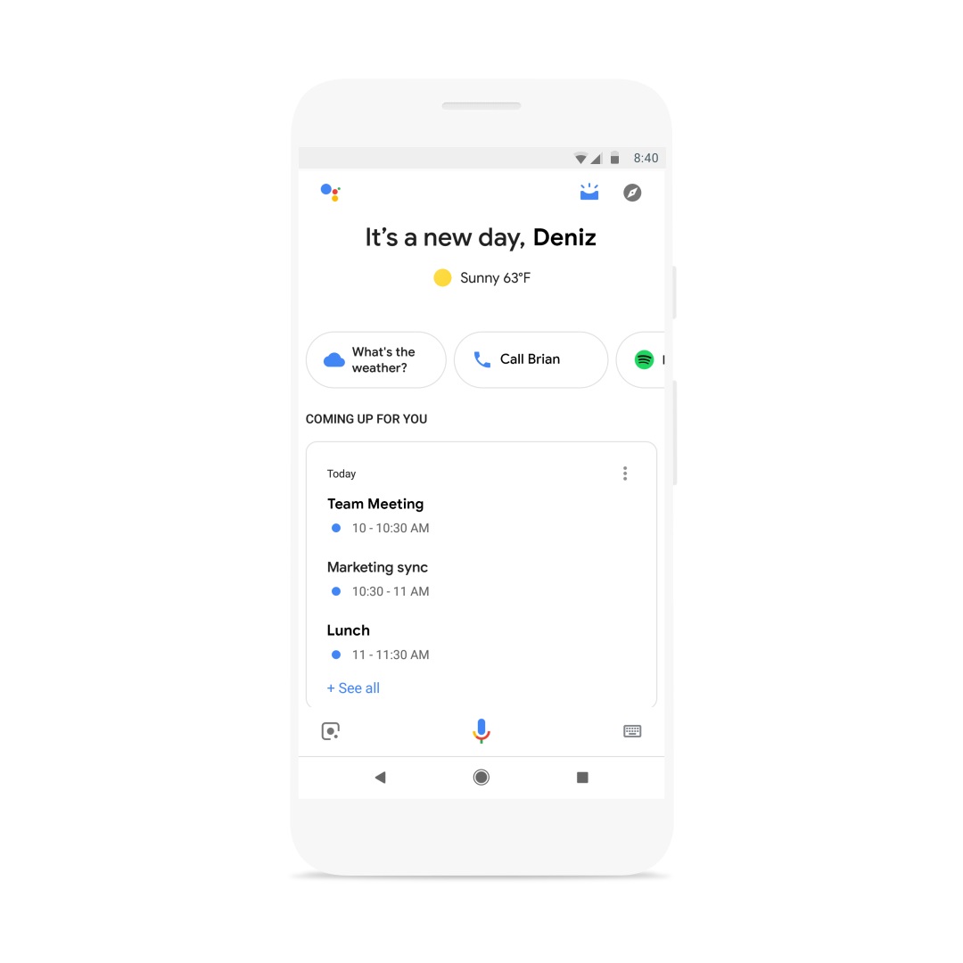 Google Assistant Visual Snapshot